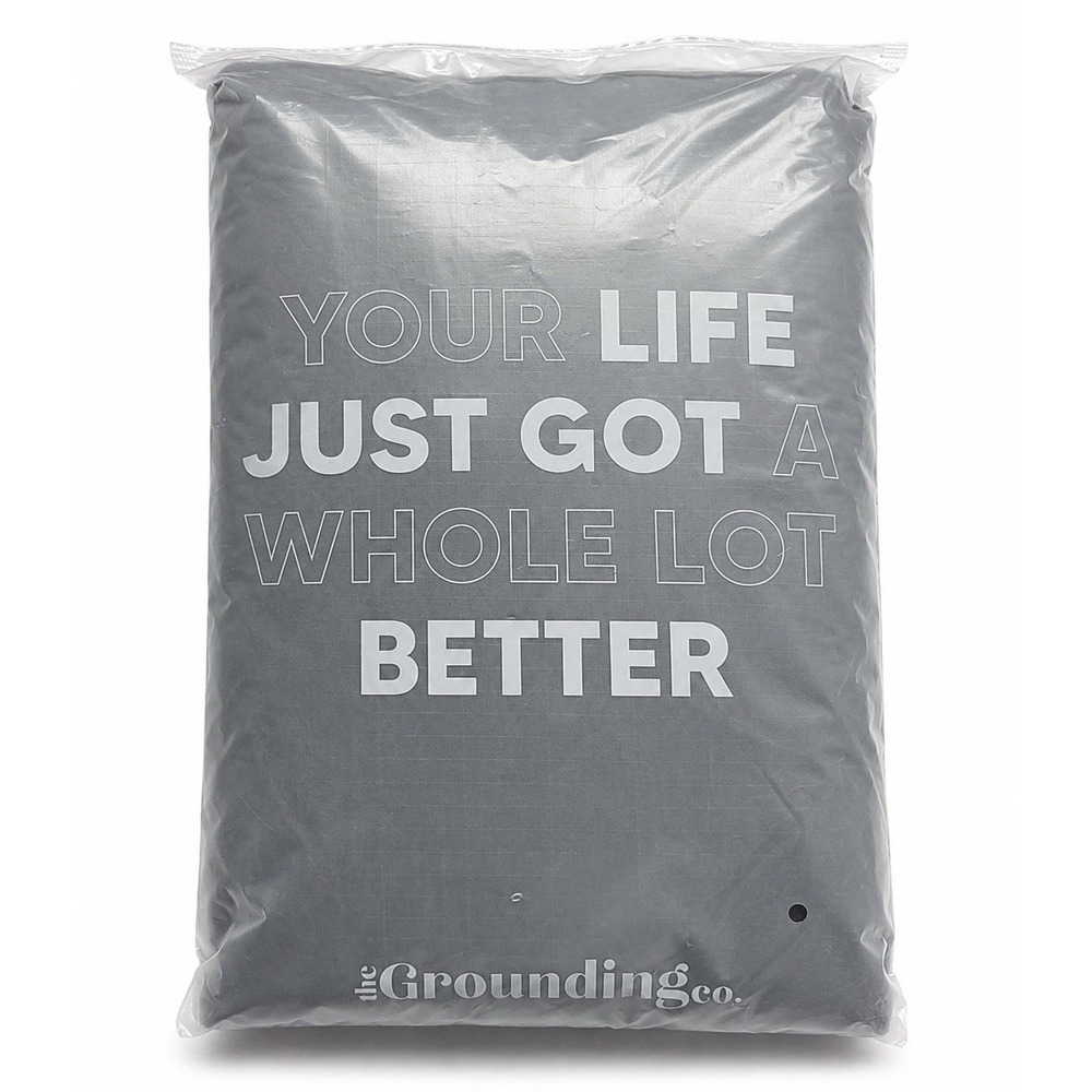 The Grounding Co Grounding Fitted Sheet Queen Gray Earthing Bed Sheet